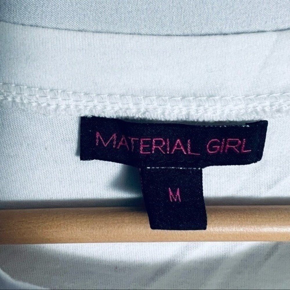 Material Girl Womens Striped Long Sleeve Pullover Blouse‎ - Medium - Picture 9 of 9